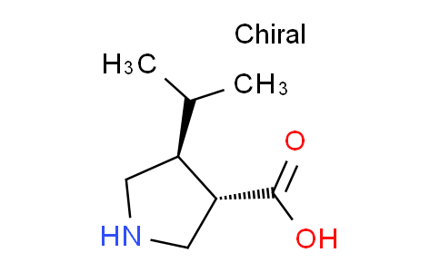 CAS No. 1049980-59-7, (3S,4S)-4-isopropylpyrrolidine-3-carboxylic acid