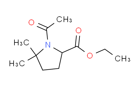 CAS No. 1333222-18-6, ethyl 1-acetyl-5,5-dimethylpyrrolidine-2-carboxylate