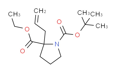 CAS No. 1333319-68-8, 1-(tert-butyl) 2-ethyl 2-allylpyrrolidine-1,2-dicarboxylate