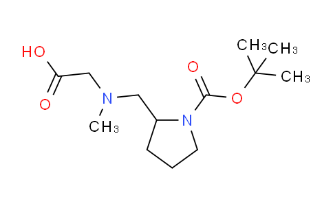 CAS No. 1353959-78-0, 2-(((1-(tert-Butoxycarbonyl)pyrrolidin-2-yl)methyl)(methyl)amino)acetic acid