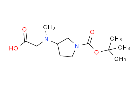 CAS No. 1353957-84-2, 2-((1-(tert-Butoxycarbonyl)pyrrolidin-3-yl)(methyl)amino)acetic acid