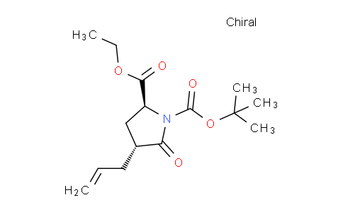 CAS No. 153080-81-0, 1-(tert-butyl) 2-ethyl (2S,4R)-4-allyl-5-oxopyrrolidine-1,2-dicarboxylate