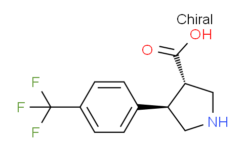 CAS No. 1049978-66-6, (3S,4R)-4-(4-(Trifluoromethyl)phenyl)pyrrolidine-3-carboxylic acid