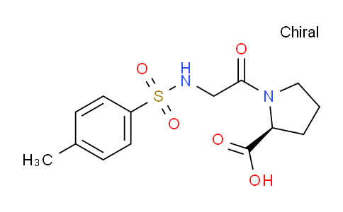 CAS No. 100723-71-5, (S)-1-(2-(4-Methylphenylsulfonamido)acetyl)pyrrolidine-2-carboxylic acid