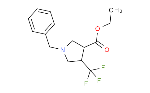 CAS No. 913744-78-2, Ethyl 1-benzyl-4-(trifluoromethyl)pyrrolidine-3-carboxylate