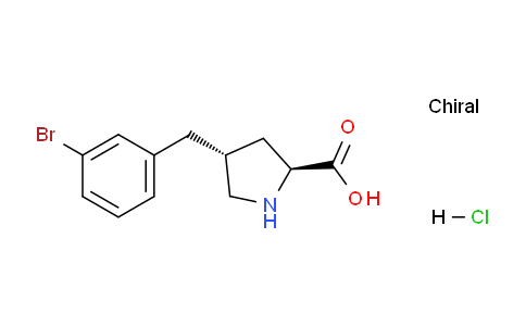 CAS No. 1049734-10-2, (2S,4R)-4-(3-bromobenzyl)pyrrolidine-2-carboxylic acid hydrochloride