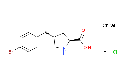 CAS No. 1049734-21-5, (2S,4R)-4-(4-bromobenzyl)pyrrolidine-2-carboxylic acid hydrochloride