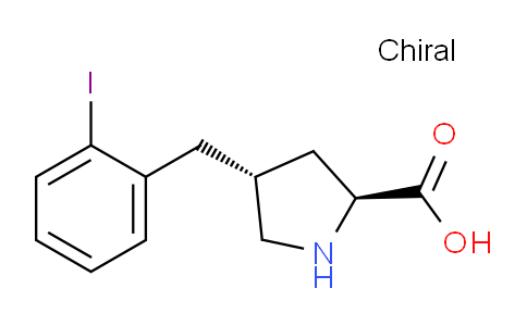 CAS No. 1049981-87-4, (2S,4R)-4-(2-Iodobenzyl)pyrrolidine-2-carboxylic acid