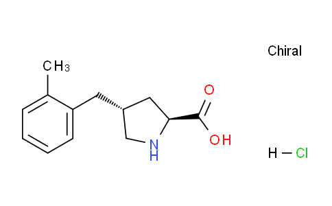 CAS No. 1049734-41-9, (2S,4R)-4-(2-methylbenzyl)pyrrolidine-2-carboxylic acid hydrochloride