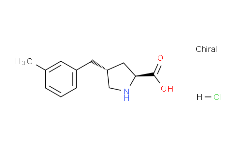 CAS No. 1049734-52-2, (2S,4R)-4-(3-methylbenzyl)pyrrolidine-2-carboxylic acid hydrochloride
