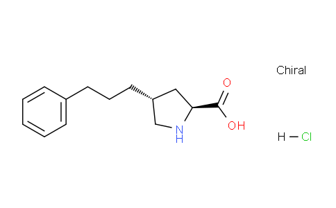 CAS No. 1049744-68-4, (2S,4R)-4-(3-phenylpropyl)pyrrolidine-2-carboxylic acid hydrochloride