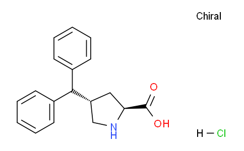 CAS No. 1049745-10-9, (2S,4S)-4-benzhydrylpyrrolidine-2-carboxylic acid hydrochloride