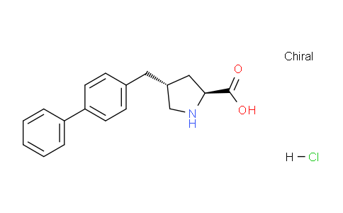 CAS No. 1049745-26-7, (2S,4R)-4-([1,1'-biphenyl]-4-ylmethyl)pyrrolidine-2-carboxylic acid hydrochloride