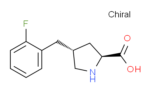 CAS No. 1049977-87-8, (2S,4R)-4-(2-Fluorobenzyl)pyrrolidine-2-carboxylic acid