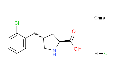 CAS No. 1049733-67-6, (2S,4R)-4-(2-Chlorobenzyl)pyrrolidine-2-carboxylic acid hydrochloride