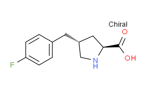 CAS No. 1049977-93-6, (2S,4R)-4-(4-Fluorobenzyl)pyrrolidine-2-carboxylic acid