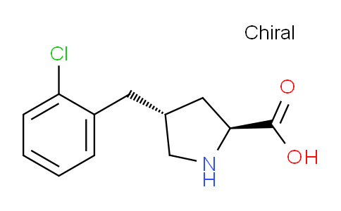 CAS No. 1049978-05-3, (2S,4R)-4-(2-Chlorobenzyl)pyrrolidine-2-carboxylic acid