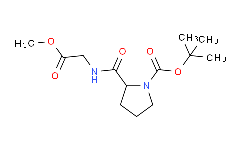 CAS No. 1097194-13-2, tert-Butyl 2-((2-methoxy-2-oxoethyl)carbamoyl)pyrrolidine-1-carboxylate