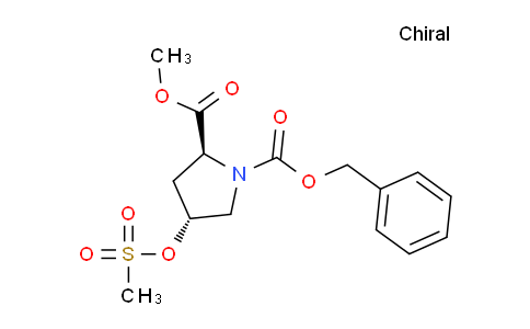 CAS No. 117811-78-6, (2S,4R)-1-Benzyl 2-methyl 4-((methylsulfonyl)-oxy)pyrrolidine-1,2-dicarboxylate