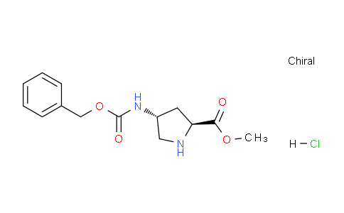 CAS No. 1217626-26-0, (2S,4R)-Methyl 4-(((benzyloxy)carbonyl)amino)pyrrolidine-2-carboxylate hydrochloride