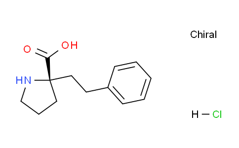 CAS No. 1217684-31-5, (R)-2-phenethylpyrrolidine-2-carboxylic acid hydrochloride
