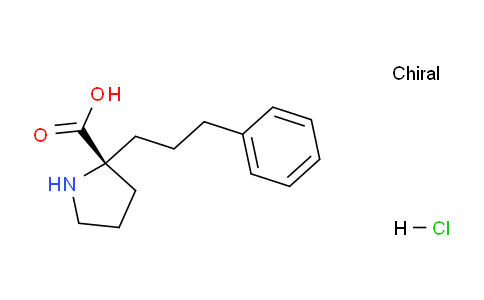 CAS No. 1217792-29-4, (R)-2-(3-phenylpropyl)pyrrolidine-2-carboxylic acid hydrochloride