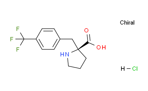 CAS No. 1217861-80-7, (S)-2-(4-(Trifluoromethyl)benzyl)pyrrolidine-2-carboxylic acid hydrochloride
