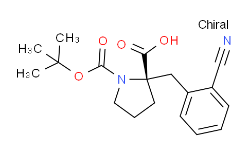 CAS No. 1217811-41-0, (S)-1-(tert-butoxycarbonyl)-2-(2-cyanobenzyl)pyrrolidine-2-carboxylic acid