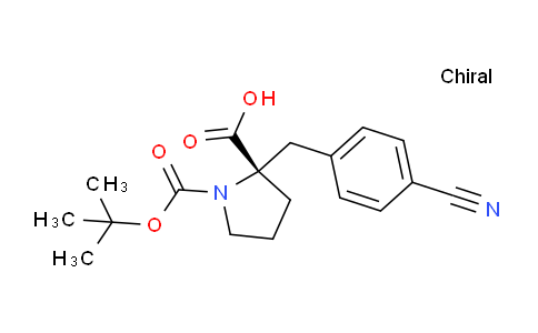 CAS No. 1217698-68-4, (S)-1-(tert-butoxycarbonyl)-2-(4-cyanobenzyl)pyrrolidine-2-carboxylic acid