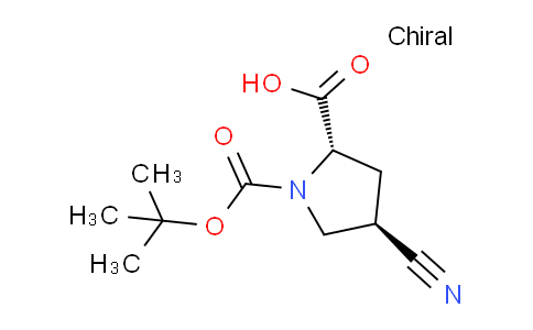 CAS No. 273221-94-6, (2S,4R)-1-(tert-butoxycarbonyl)-4-cyanopyrrolidine-2-carboxylic acid