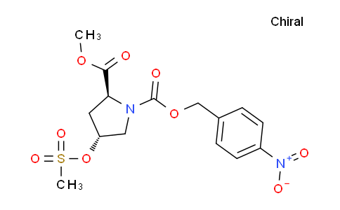 CAS No. 138324-82-0, 2-methyl 1-(4-nitrobenzyl) (2S,4R)-4-((methylsulfonyl)oxy)pyrrolidine-1,2-dicarboxylate