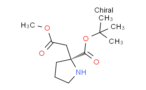 CAS No. 88790-37-8, tert-butyl (S)-2-(2-methoxy-2-oxoethyl)pyrrolidine-2-carboxylate