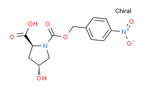 CAS No. 96034-57-0, (2S,4R)-4-hydroxy-1-(((4-nitrobenzyl)oxy)carbonyl)pyrrolidine-2-carboxylic acid