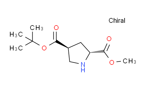 CAS No. 1253792-86-7, 4-(tert-butyl) 2-methyl (2R,4S)-pyrrolidine-2,4-dicarboxylate