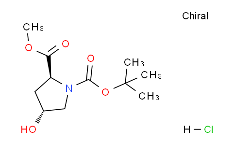 CAS No. 144527-44-6, 1-(tert-butyl) 2-methyl (2S,4R)-4-hydroxypyrrolidine-1,2-dicarboxylate hydrochloride