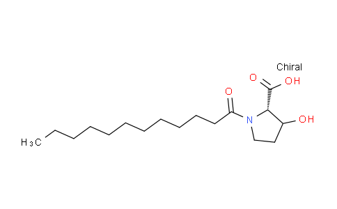 CAS No. 135777-18-3, (2S)-1-dodecanoyl-3-hydroxypyrrolidine-2-carboxylic acid
