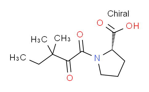 CAS No. 186268-78-0, (2S)-1-(3,3-Dimethyl-2-oxopentanoyl)-pyrrolidine-2-carboxylic acid