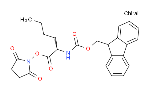CAS No. 201026-08-6, 2,5-dioxopyrrolidin-1-yl (S)-2-((((9H-fluoren-9-yl)methoxy)carbonyl)amino)hexanoate
