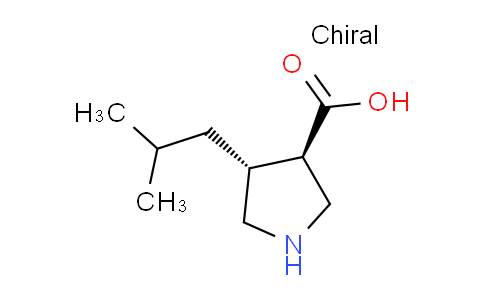 CAS No. 261896-39-3, (3R,4R)-4-isobutylpyrrolidine-3-carboxylic acid