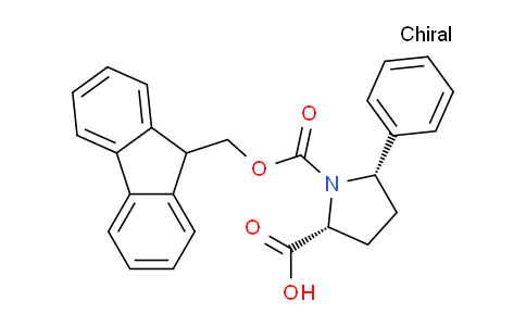 CAS No. 269078-69-5, (2R,5S)-1-(9H-fluoren-9-ylmethoxycarbonyl)-5-phenylpyrrolidine-2-carboxylic acid