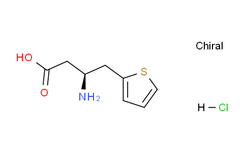 CAS No. 332061-90-2, (S)-3-amino-4-(thiophen-2-yl)butanoic acid hydrochloride