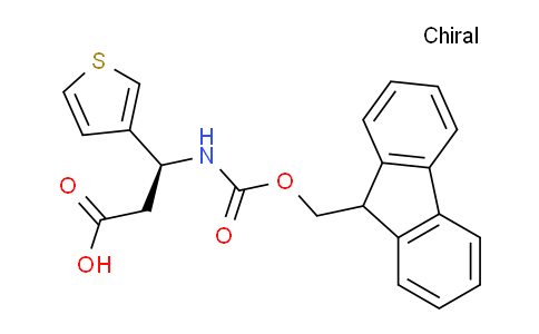 CAS No. 507472-09-5, (S)-3-((((9H-fluoren-9-yl)methoxy)carbonyl)amino)-3-(thiophen-3-yl)propanoic acid