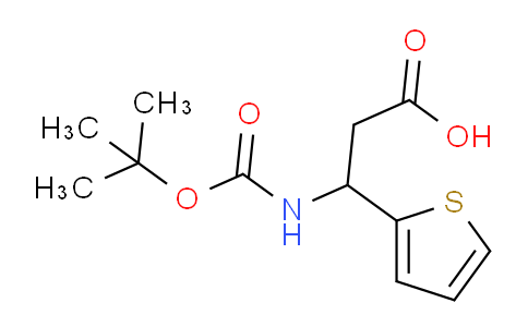 CAS No. 53030-49-2, 3-[(tert-Butoxycarbonyl)amino]-3-(2-thienyl)propanoic acid