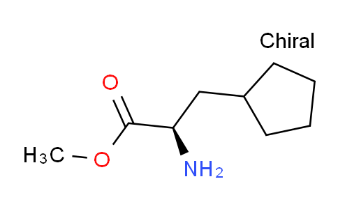 CAS No. 1212129-47-9, (R)-Methyl 2-amino-3-cyclopentylpropanoate