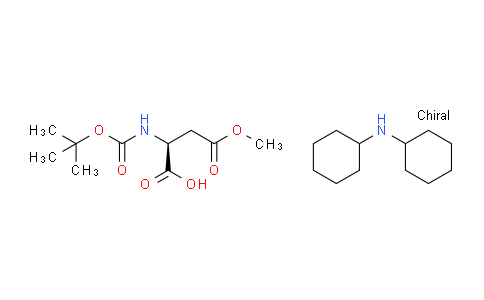 CAS No. 135941-84-3, Dicyclohexylamine (S)-2-((tert-butoxycarbonyl)-amino)-4-methoxy-4-oxobutanoate