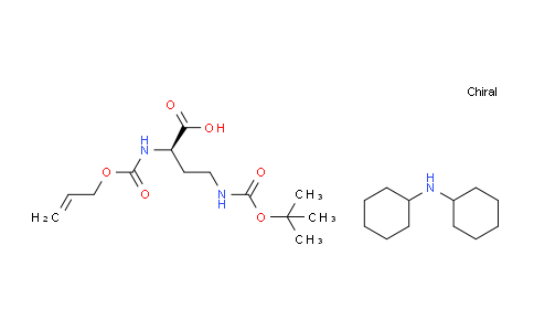 CAS No. 350820-59-6, Dicyclohexylamine (R)-2-(((allyloxy)carbonyl)amino)-4-((tert-butoxycarbonyl)amino)butanoate