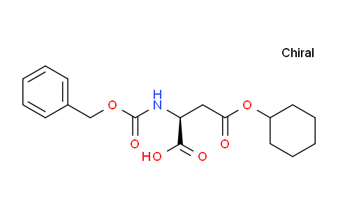 CAS No. 211797-21-6, (S)-2-(((benzyloxy)carbonyl)amino)-4-(cyclohexyloxy)-4-oxobutanoic acid