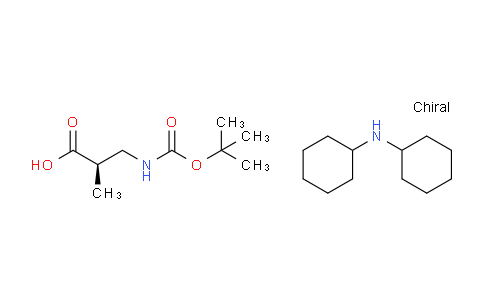 CAS No. 262301-42-8, dicyclohexylamine (R)-3-((tert-butoxycarbonyl)amino)-2-methylpropanoate