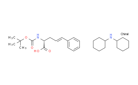 CAS No. 261380-19-2, Dicyclohexylamine (R,E)-2-((tert-butoxycarbonyl)amino)-5-phenylpent-4-enoate