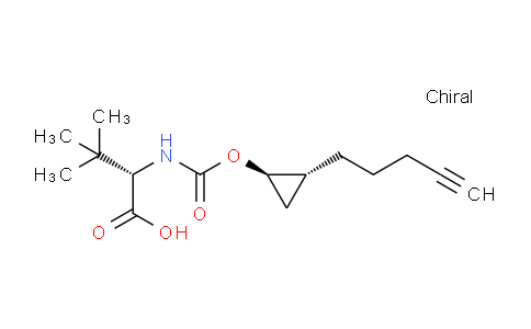 CAS No. 1425038-19-2, (S)-3,3-dimethyl-2-((((1R,2R)-2-(pent-4-yn-1-yl)cyclopropoxy)carbonyl)amino)butanoic acid